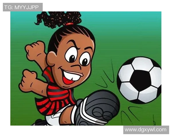 踢足球的帅气球星卡通形象展示 勇敢与激情并存的运动魅力